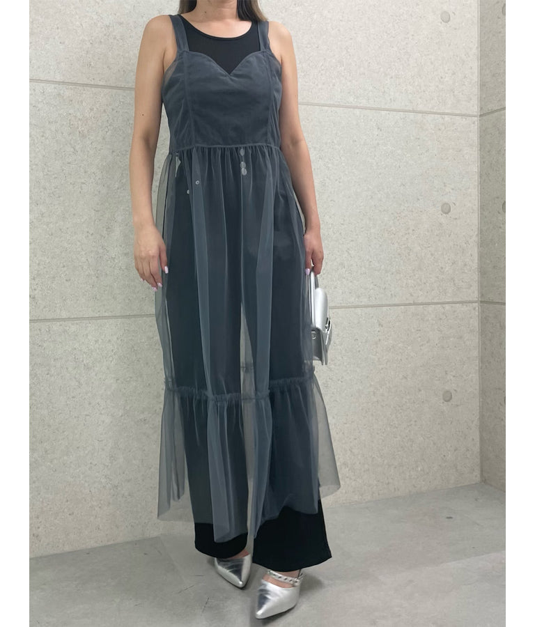 チュール キャミ ワンピース 797-9141