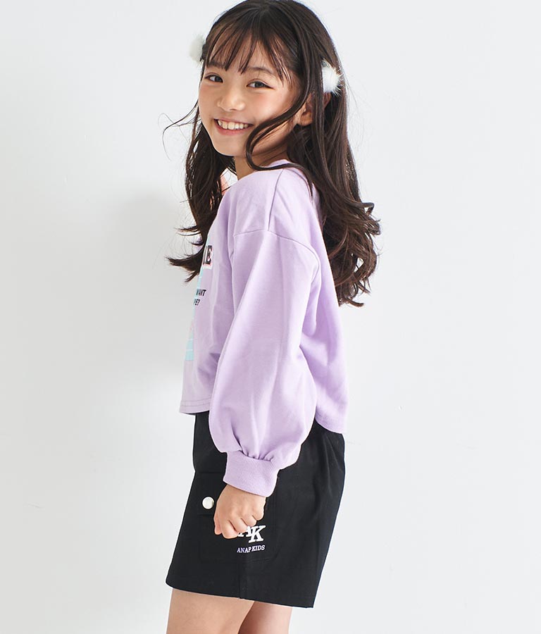 シート プリント ミニ 裏毛 トレーナー 423-2956