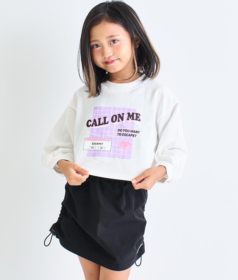 シート プリント ミニ 裏毛 トレーナー 423-2956