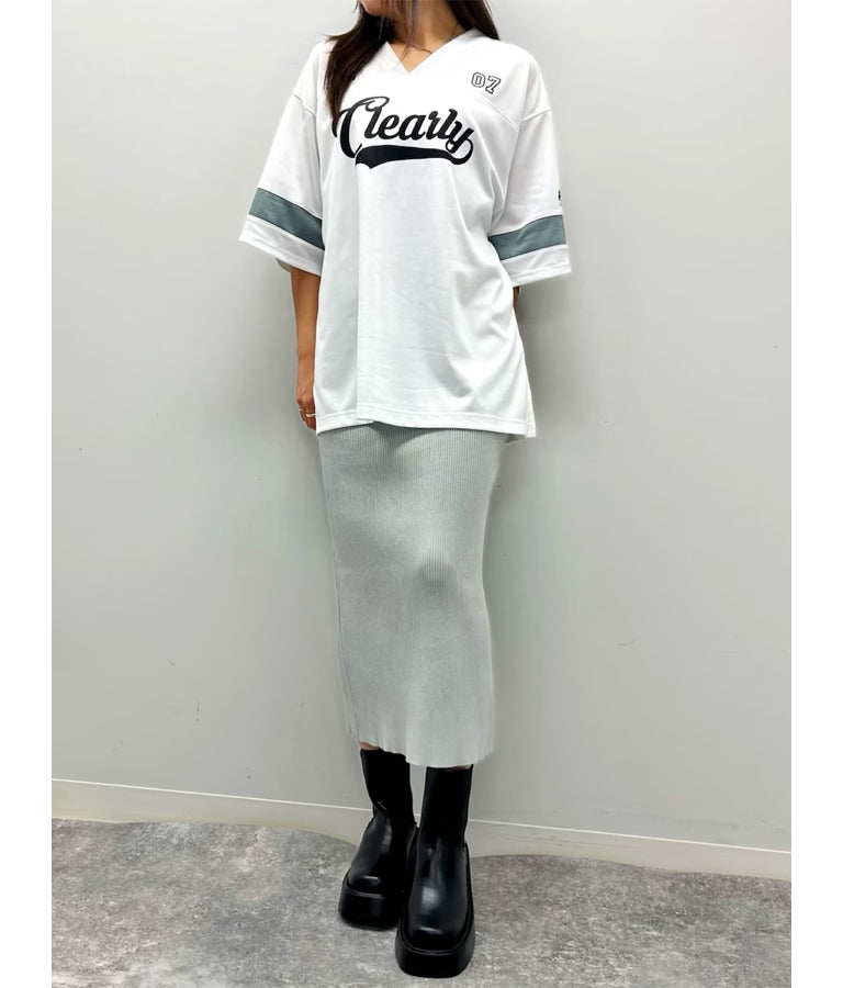 ユニフォーム オーバーサイズ Tシャツ 793-9163