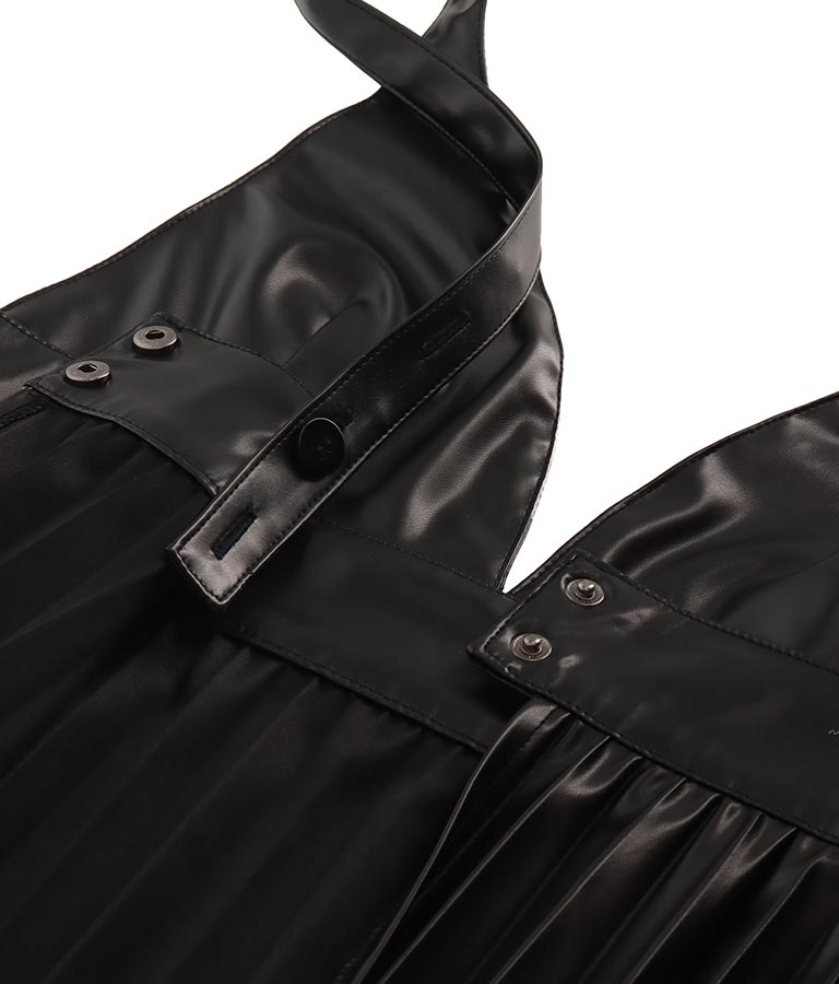 レザー プリーツ ビスチェ 364-9473