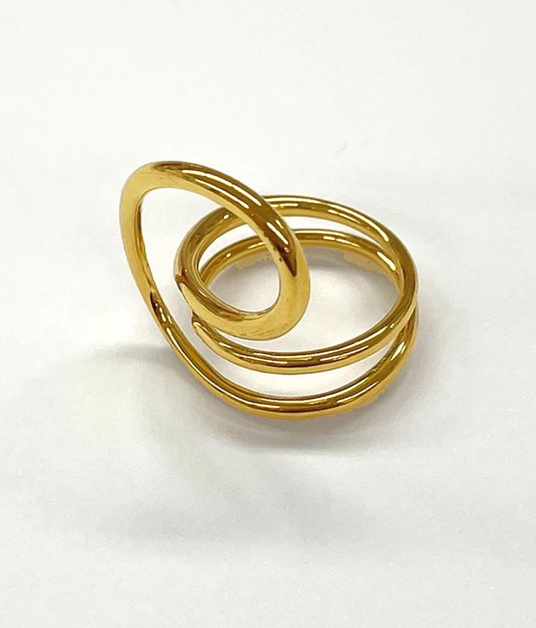 金属アレルギー対応 ステンレス パイプ ニュアンス リング 369-9539
