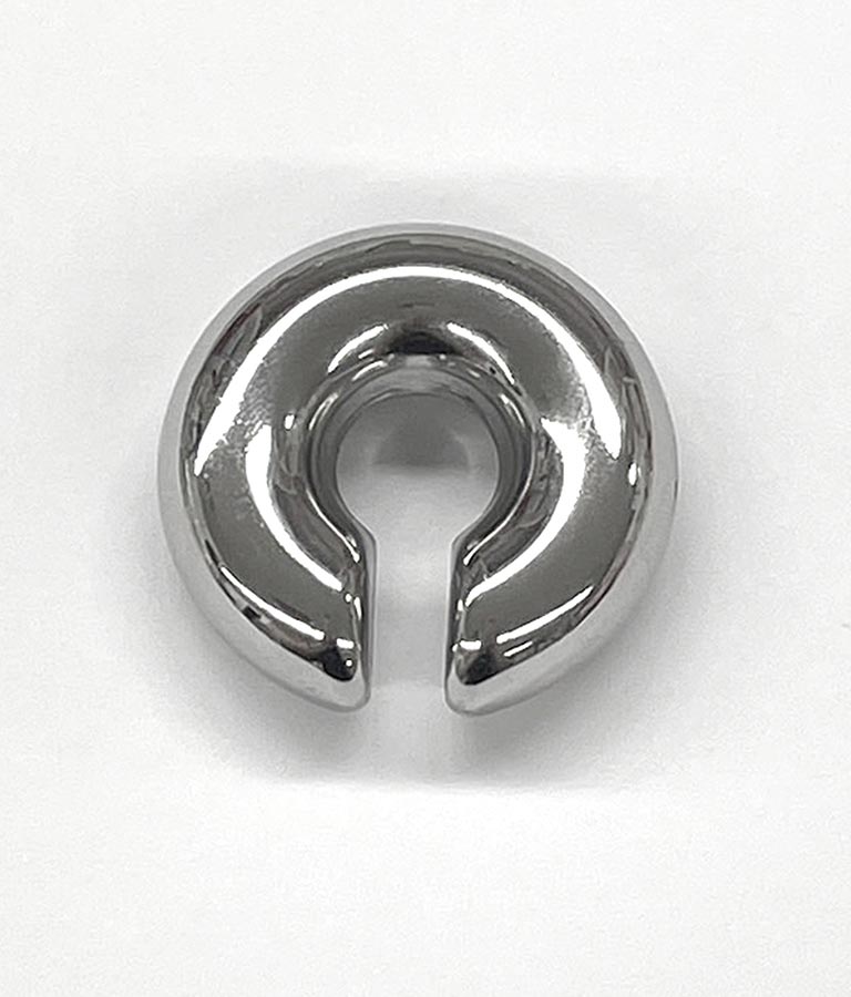 金属アレルギー対応 ステンレス ボリュームデザイン サークル イヤーカフ 369-9541