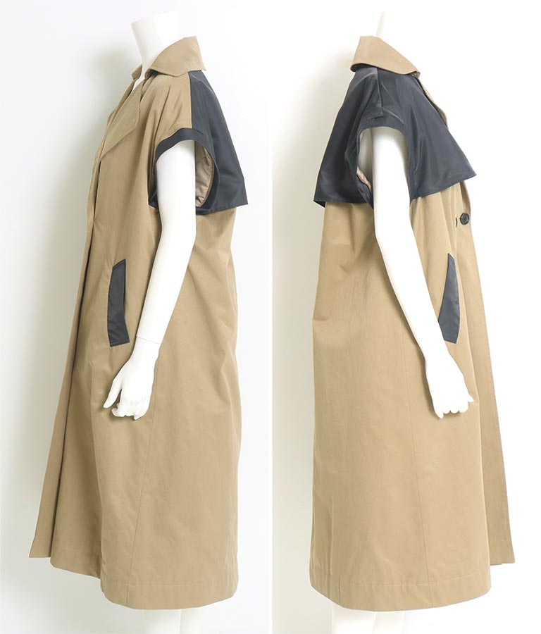MA-1 スリーブ切替 2WAY トレンチ コート 365-9521