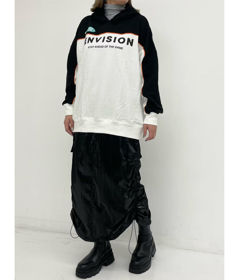 配色 パイピング 裏毛 フーディー【親子お揃い】 793-8974