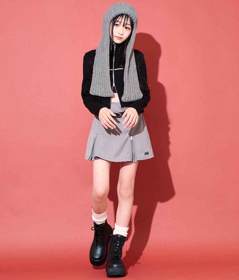 【ティーンズライン】レースアップ 厚底 ブーツ 919-7557