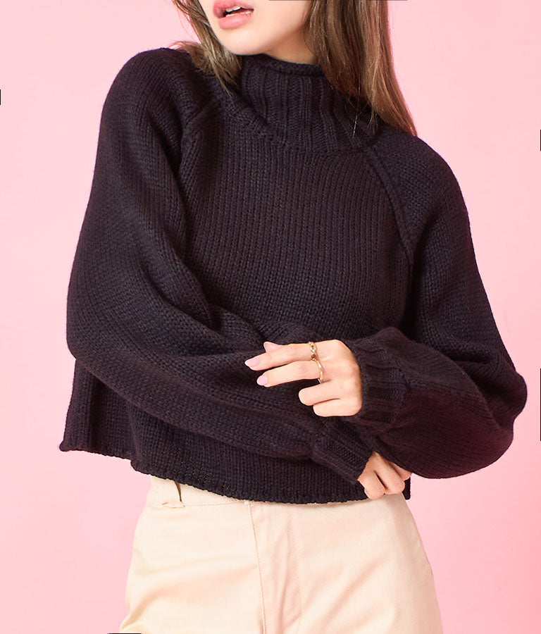 ざっくり編み デザインリンキング ニット トップス 493-2565