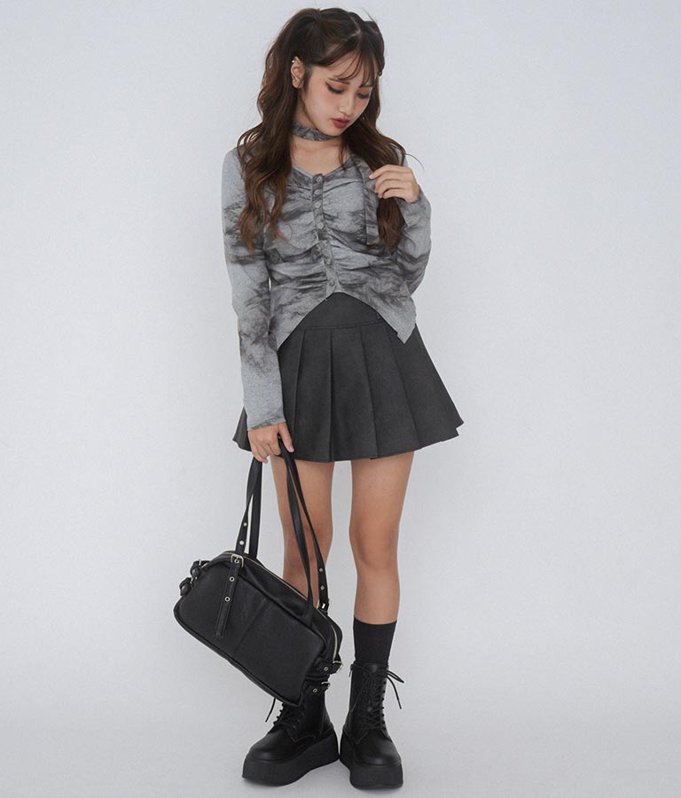 【ティーンズライン】レースアップ 厚底 ブーツ 919-7557