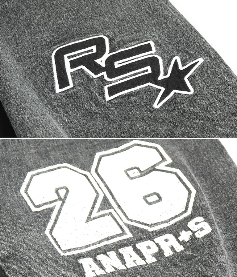 ANAP R+S【リラスポ】デニム スウェット 切替 ジョガー パンツ (ユニセックス アイテム) 912-7588