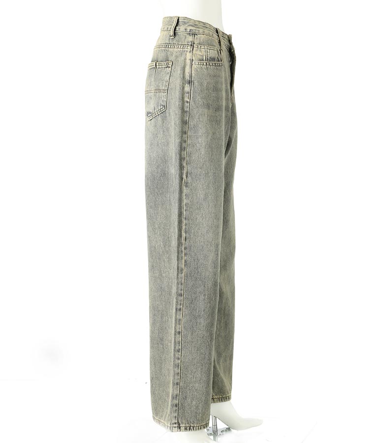 ヴィンテージ オーバーダイ 加工 ストレート デニム パンツ 152-5603