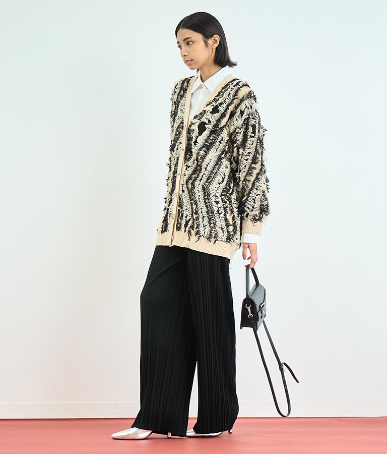 ジョーゼット プリーツ ワイド パンツ 152-5598