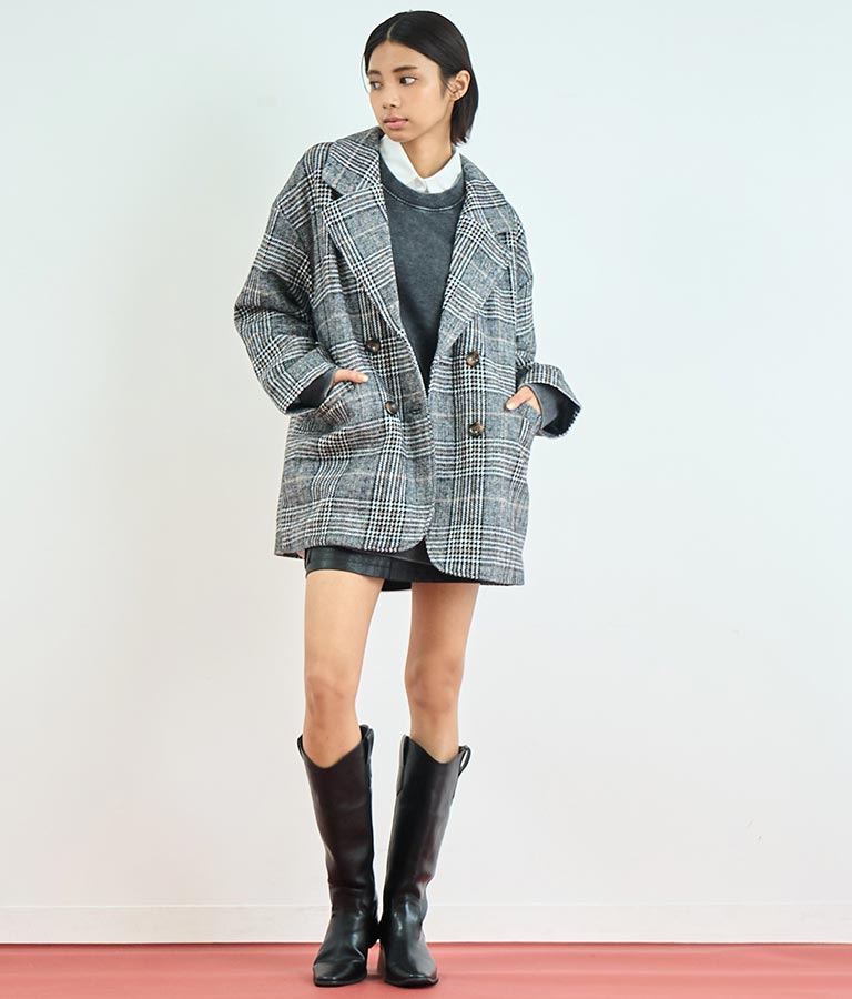 オーバーサイズ ピグメント スウェット 裏毛 トップス 153-5609