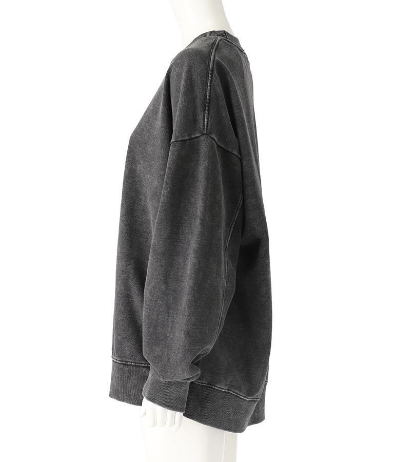 オーバーサイズ ピグメント スウェット 裏毛 トップス 153-5609