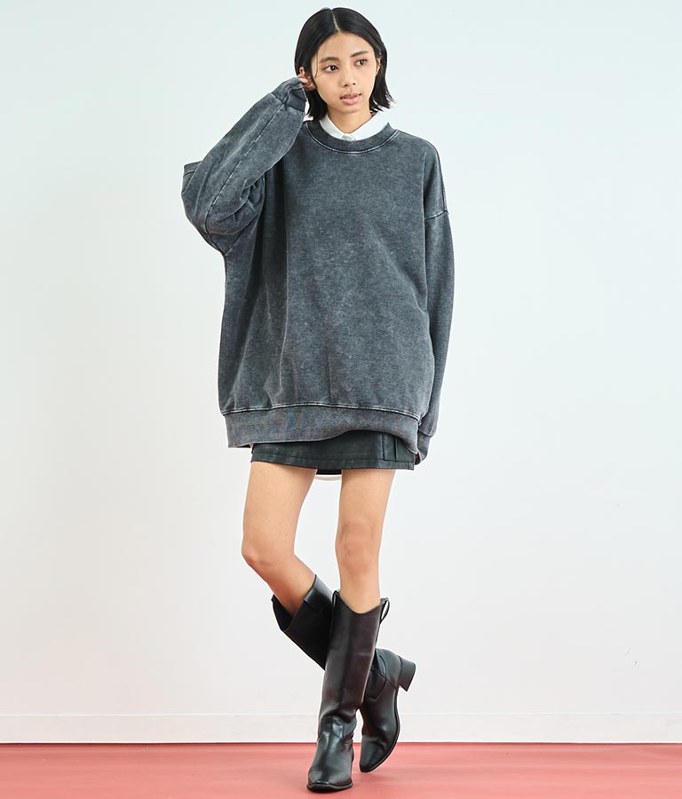 フェイク レザー ミニ スカート 151-5607