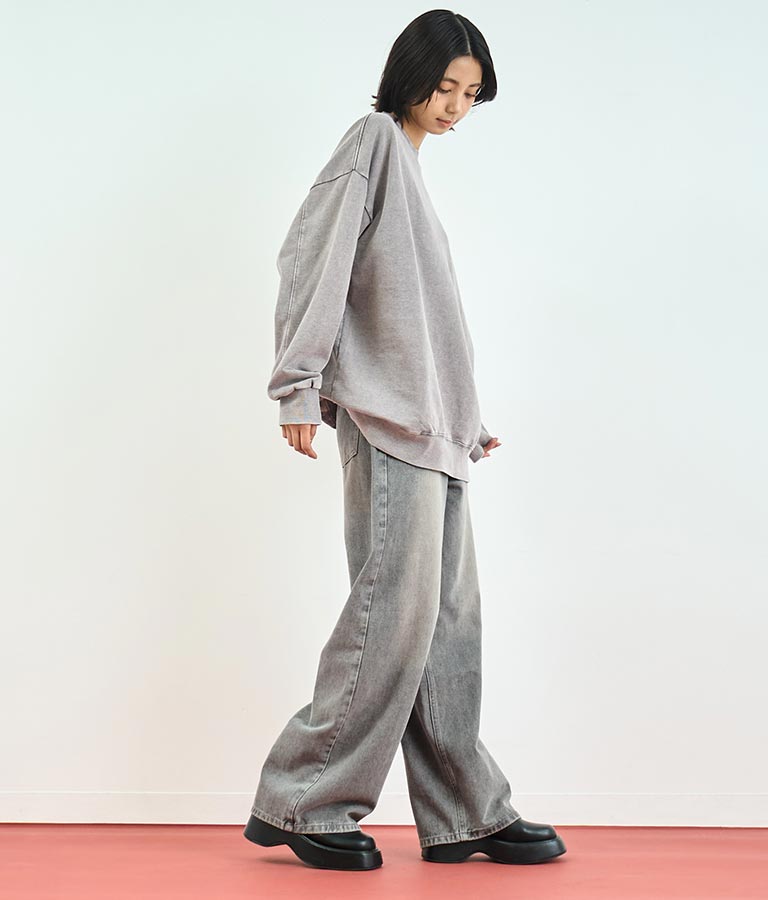 ウォッシュ加工 ストレート デニム パンツ 152-5604