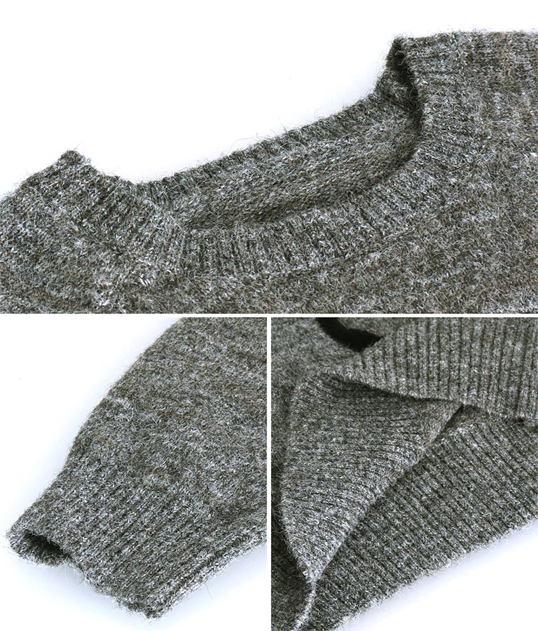 リボン モチーフ ニット トップス 153-5635