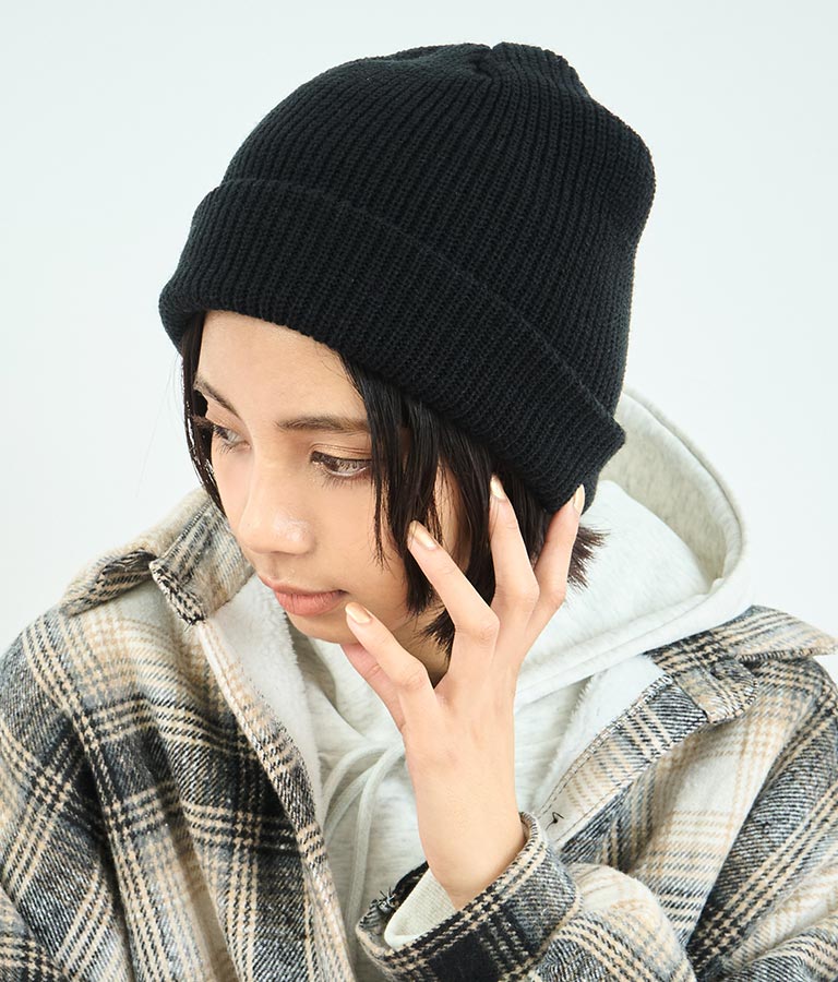 シンプル デザイン リブ ニット キャップ ビーニー 159-5621