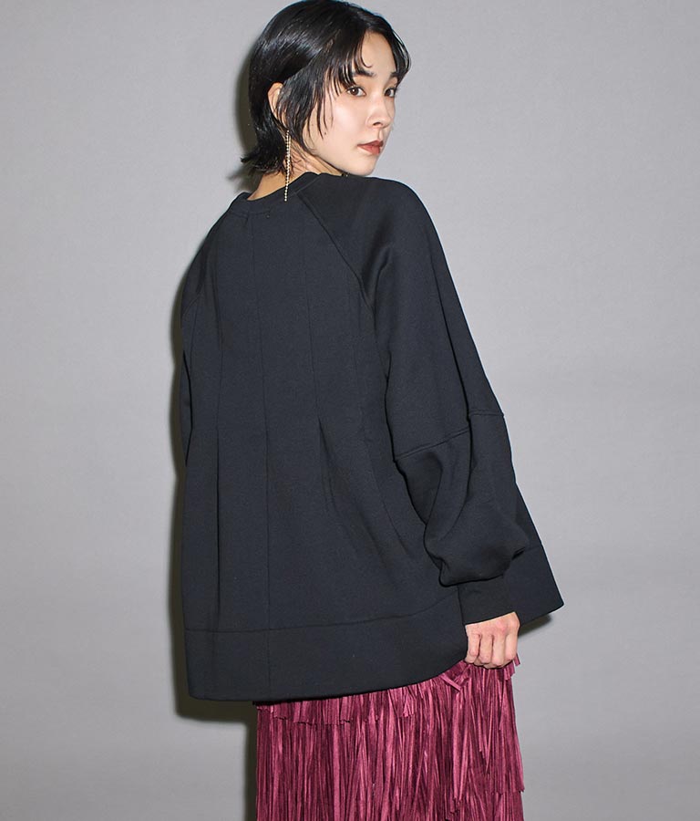裏起毛 タック Aライン プルオーバー 363-9557