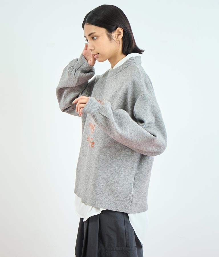 5G アルパカタッチ ロゴ プルオーバー 793-9201