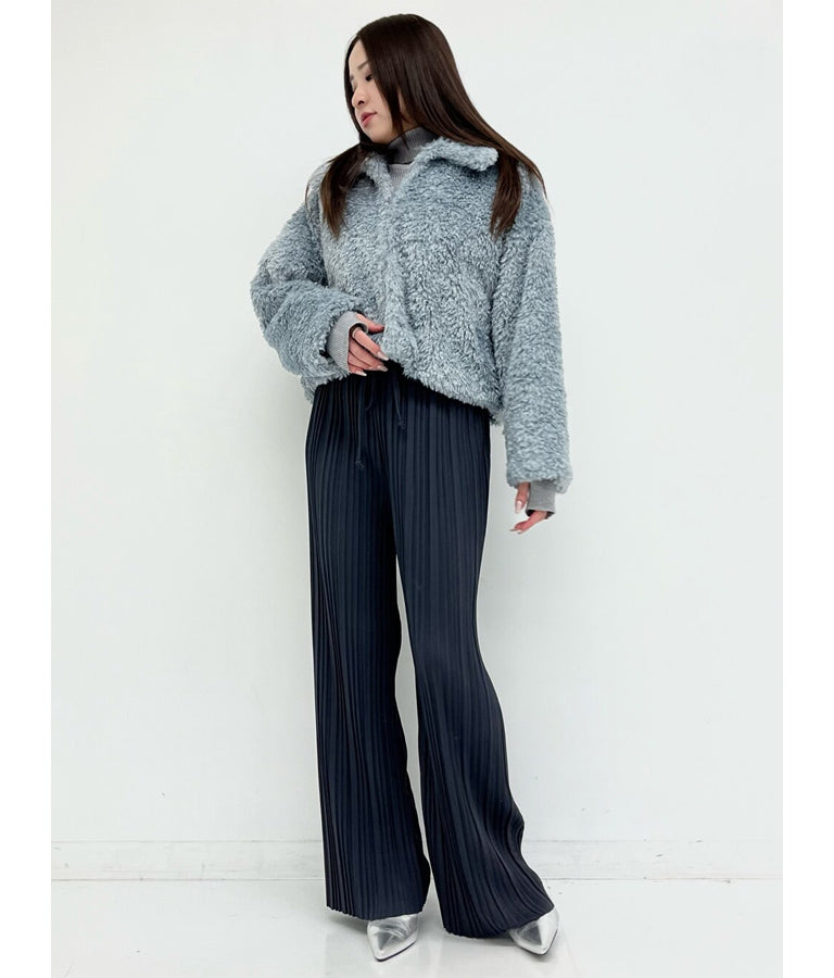 フェイクファー 衿付き ジャケット コート 796-8945