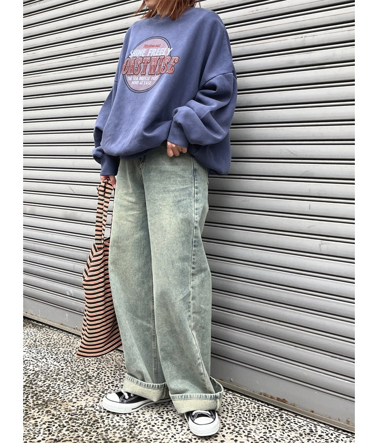 ウォッシュ加工 ストレート デニム パンツ 152-5604
