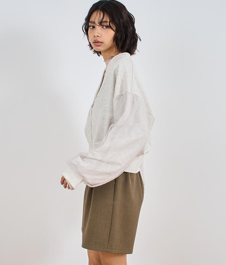 裏毛 ジップ カーディガン 794-9197