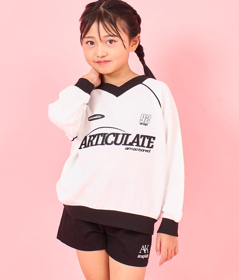 ゲーム シャツ ビッグ スウェット トップス【ジュニアお揃い】【親子お揃い】 423-3340
