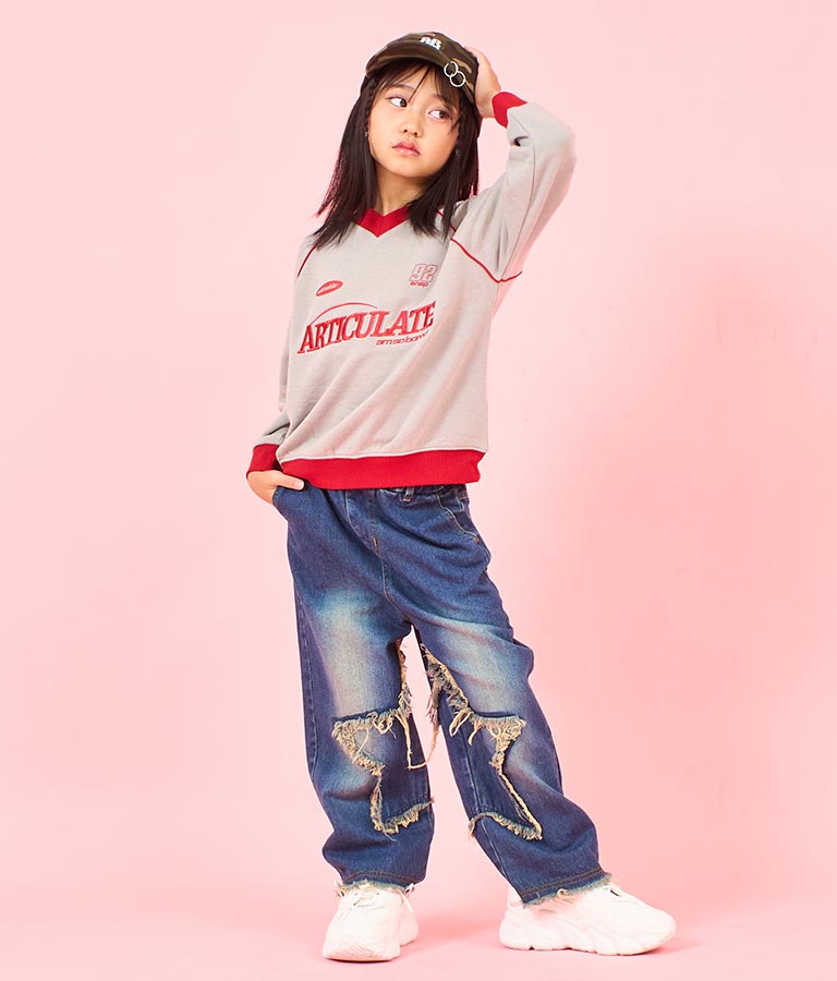 フロント スター デニム パンツ 422-3352