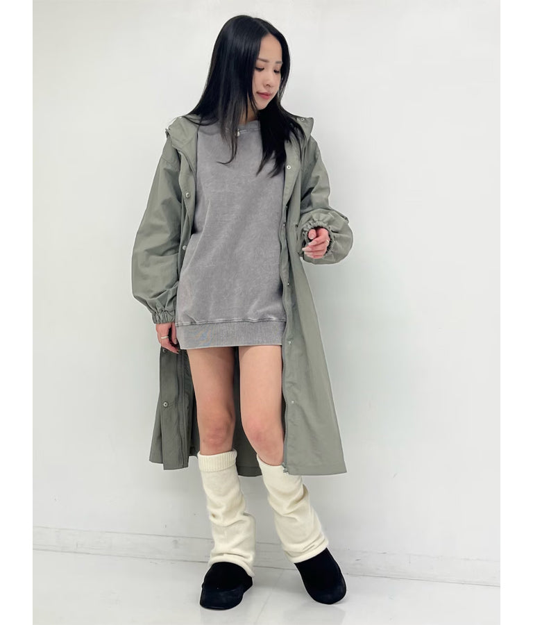 オーバーサイズ ピグメント スウェット 裏毛 トップス 153-5609