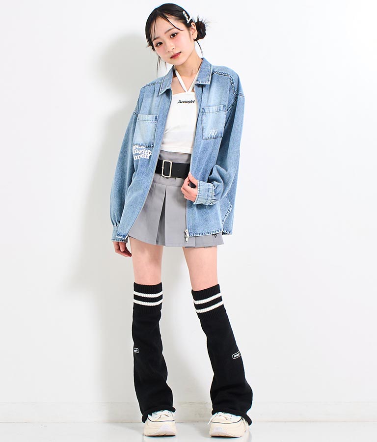 ライン入り レッグウォーマー 919-7651