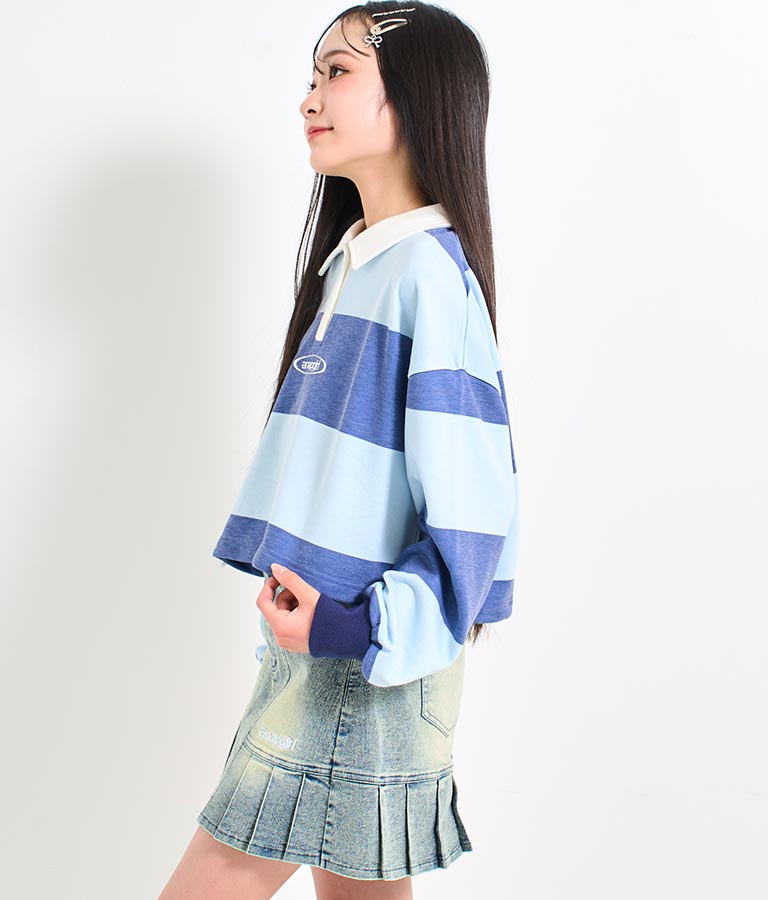 裾 ドロスト スウェット ラガー シャツ 913-7606