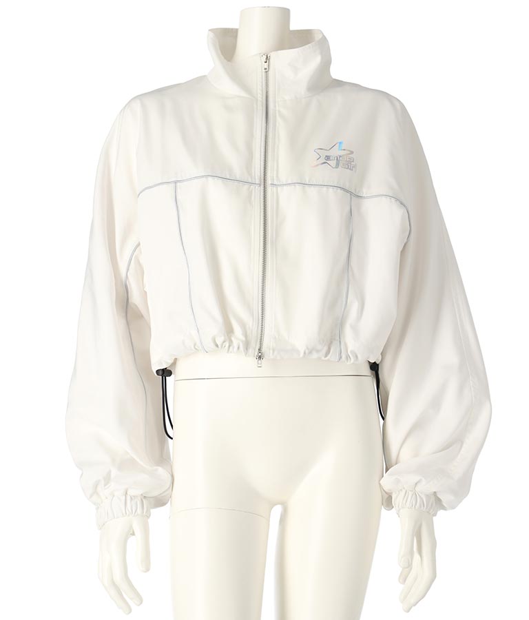 メタリック ライン クロップド ブルゾン 915-7612