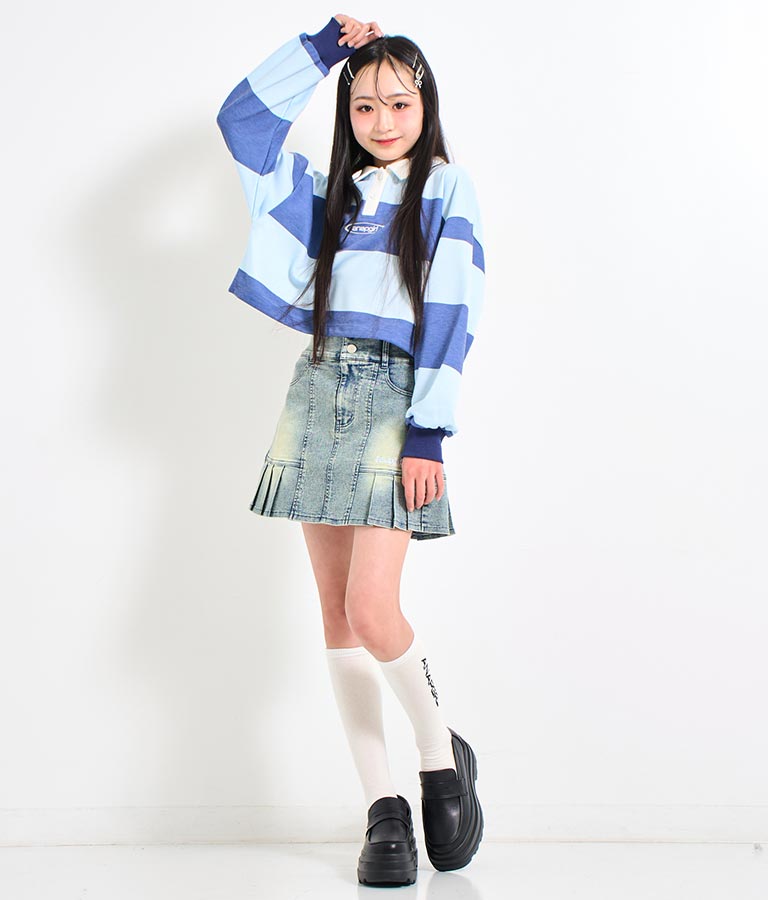 ロゴ ハイソックス (抗菌防臭加工) 919-7627