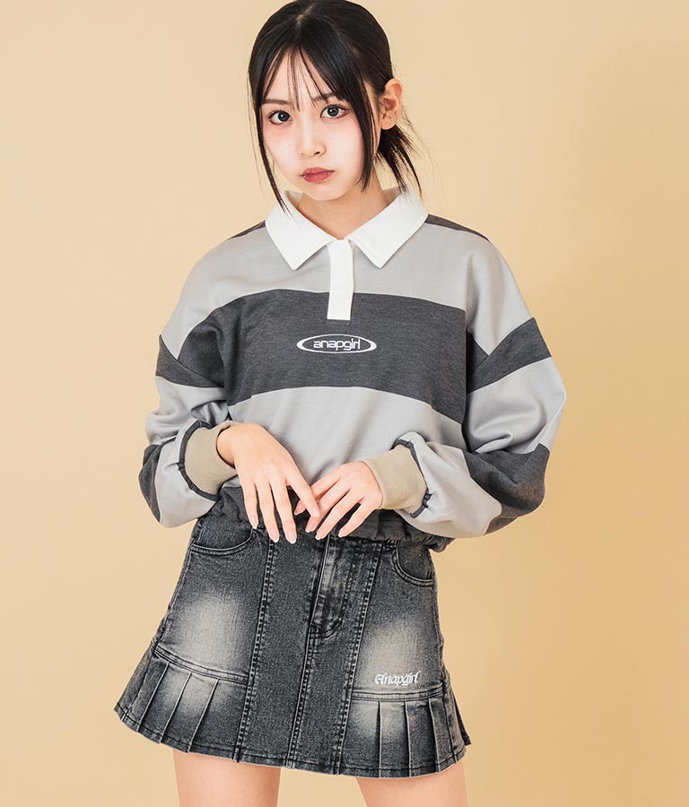 裾 ドロスト スウェット ラガー シャツ 913-7606
