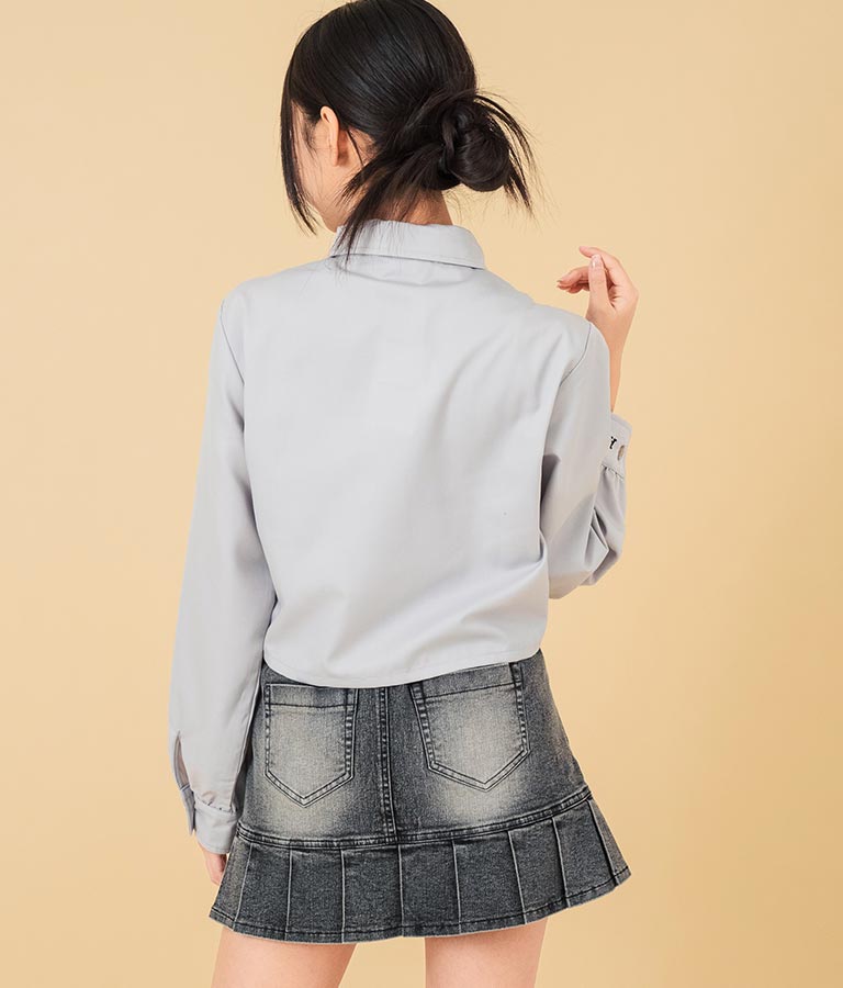 ネクタイ付 シャーリング シャツ 918-7620