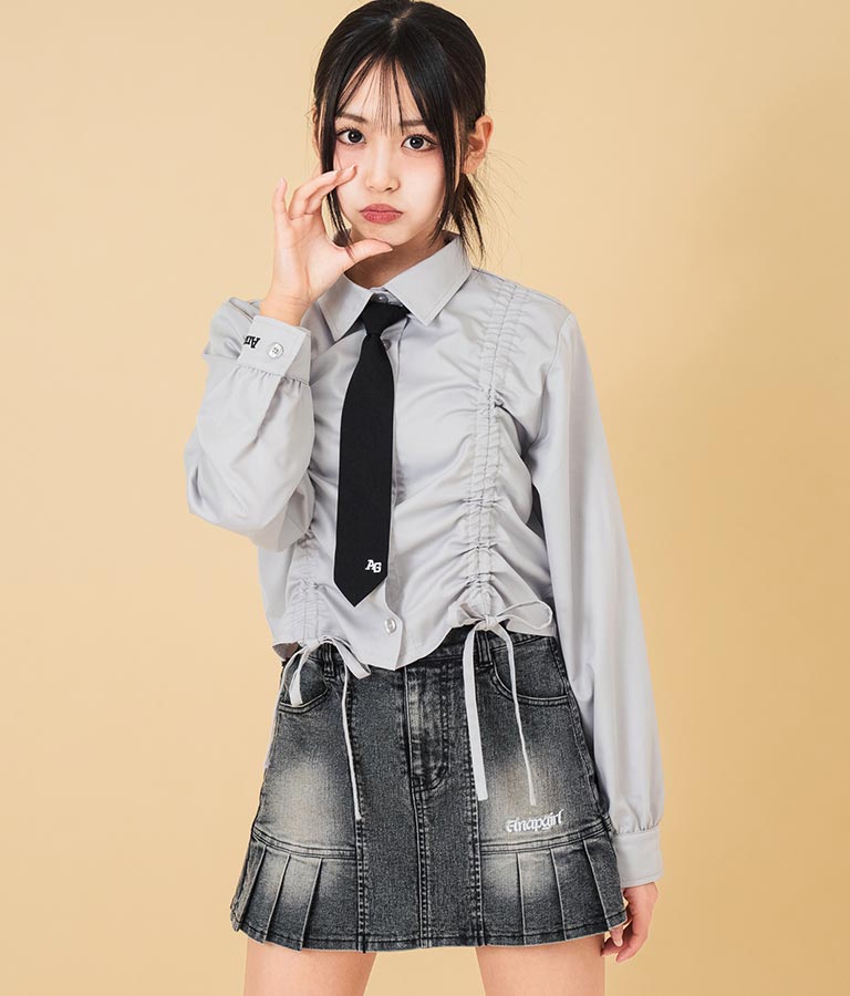 ネクタイ付 シャーリング シャツ 918-7620