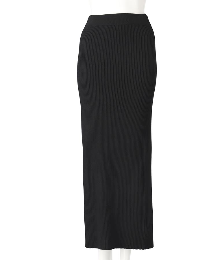 リブ ニット ロング タイト スカート 151-5675