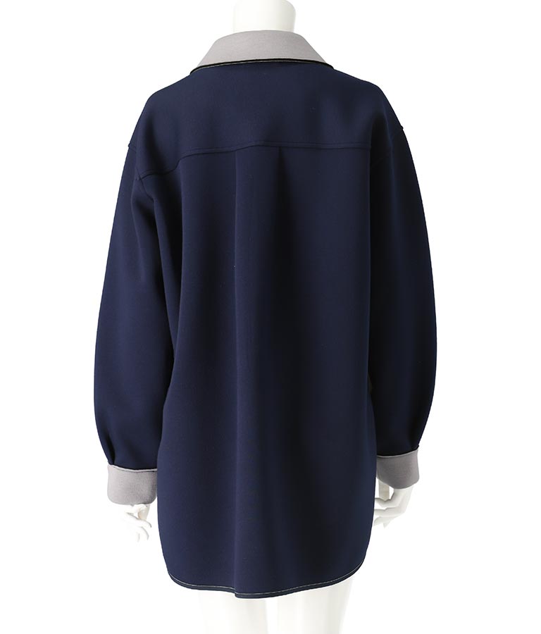 EimeeLaw 配色 ボンディング シャツ ジャケット 364-9599