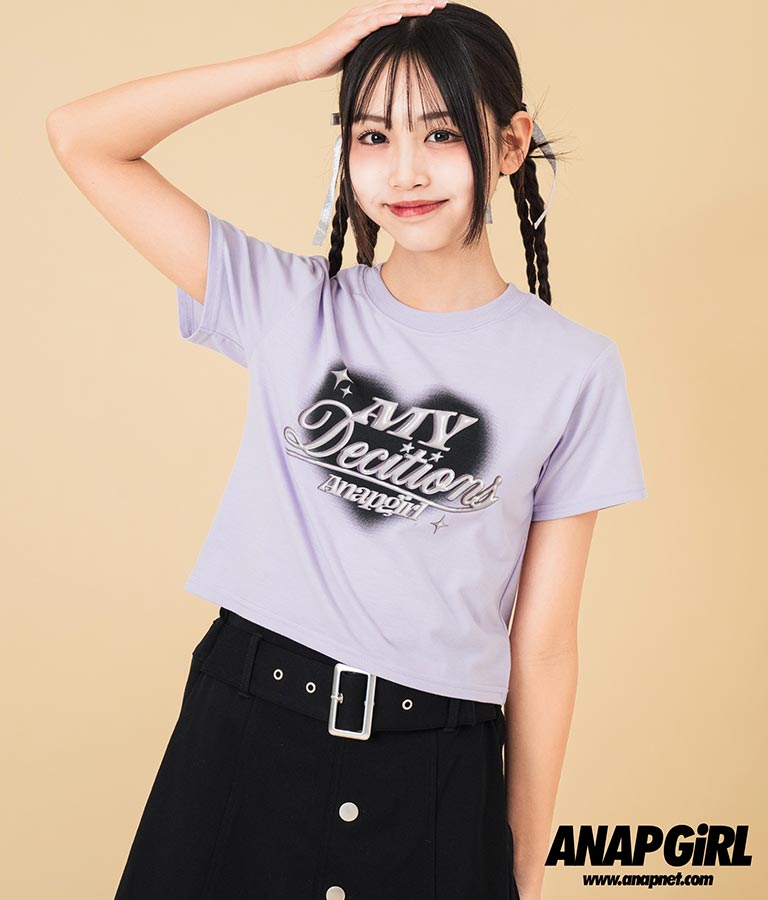 3D ロゴ プリント Tシャツ 913-7628