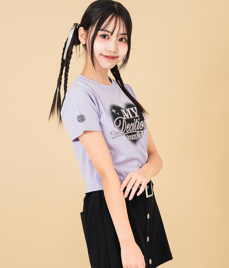 3D ロゴ プリント Tシャツ 913-7628