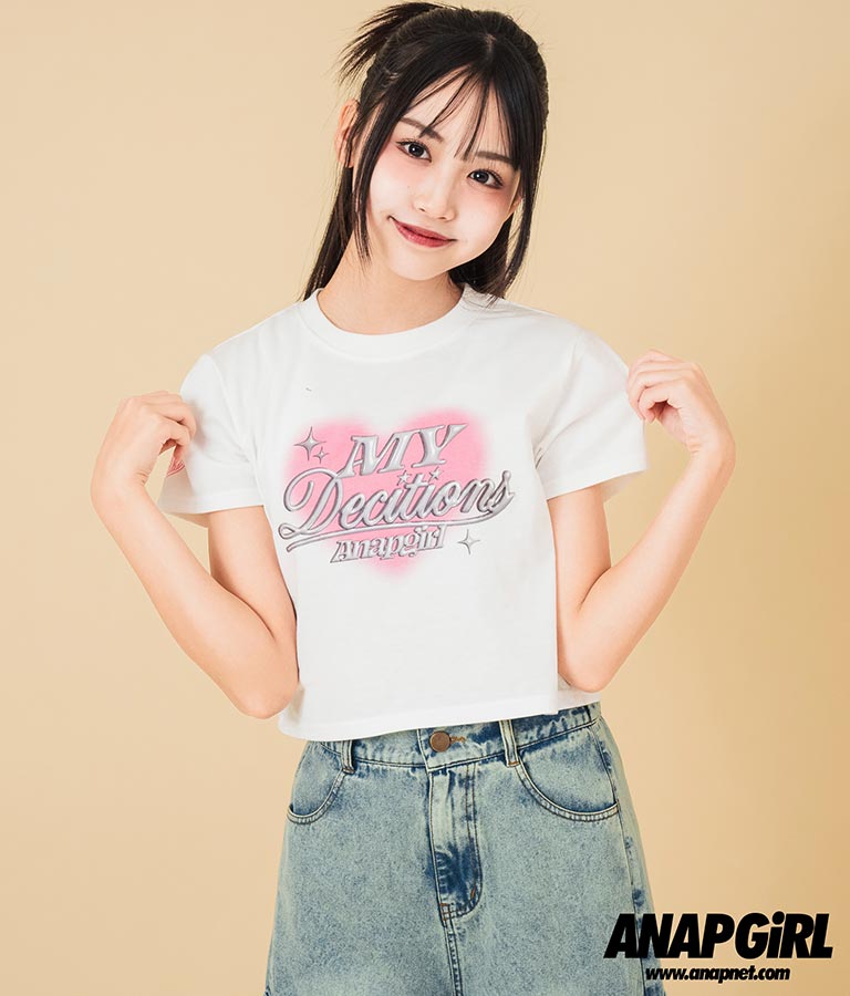 3D ロゴ プリント Tシャツ 913-7628