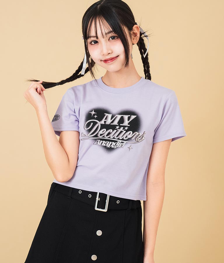 3D ロゴ プリント Tシャツ 913-7628