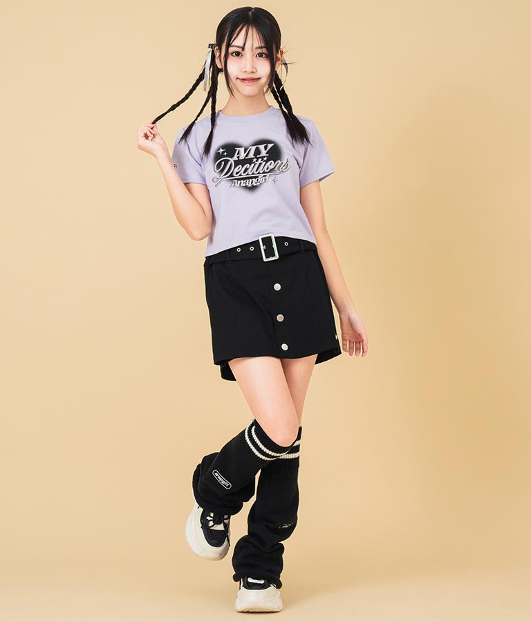 3D ロゴ プリント Tシャツ 913-7628