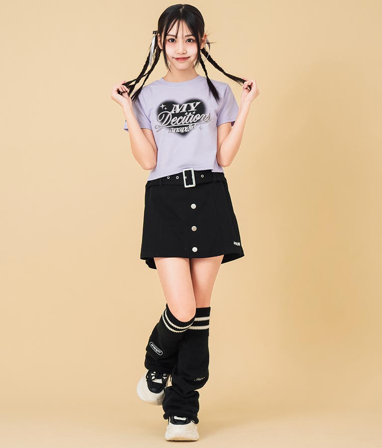 3D ロゴ プリント Tシャツ 913-7628