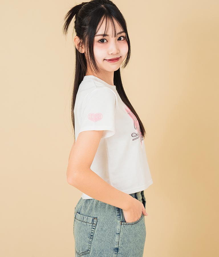 3D ロゴ プリント Tシャツ 913-7628