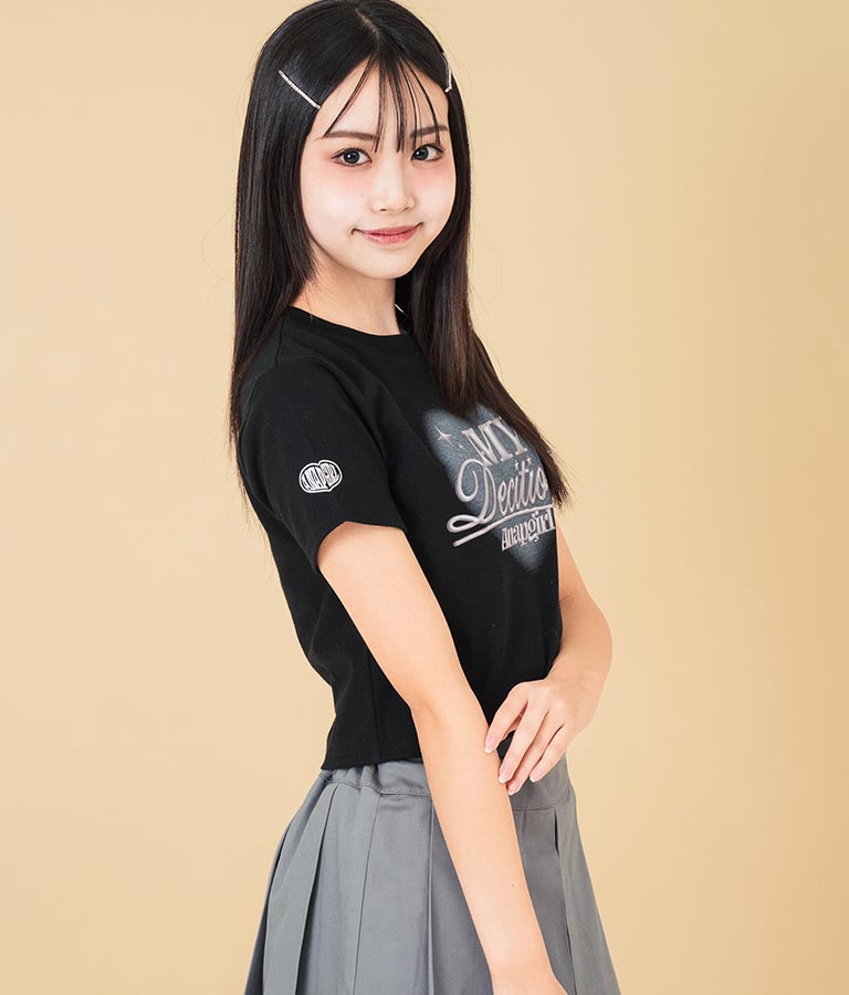 3D ロゴ プリント Tシャツ 913-7628