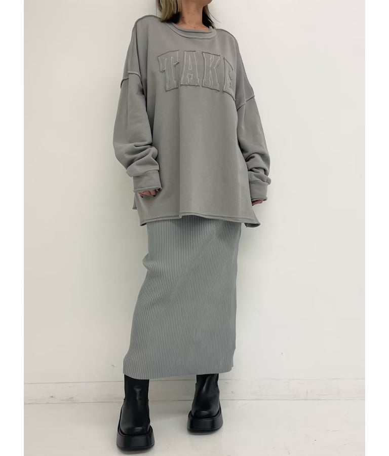 リブ ニット ロング タイト スカート 151-5675