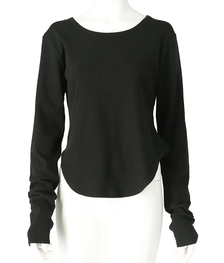 バックオープン ホック デザイン サムホール プルオーバー 363-9616