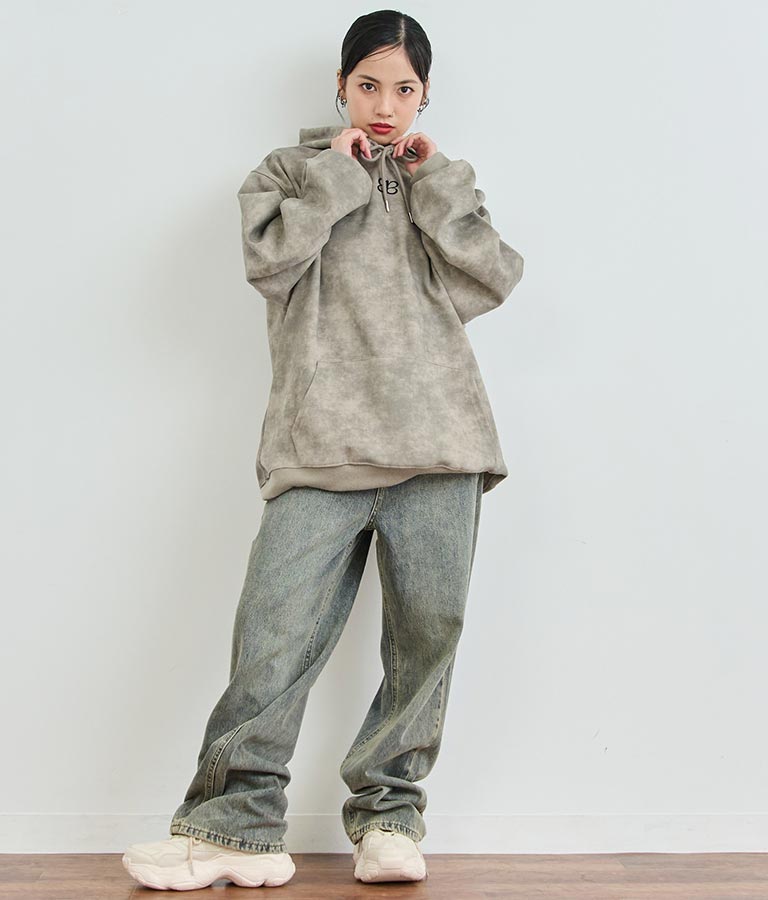 ヴィンテージ オーバーダイ 加工 ストレート デニム パンツ 152-5603