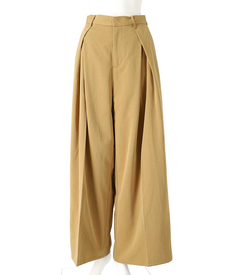 タック デザイン ワイド パンツ 362-9585